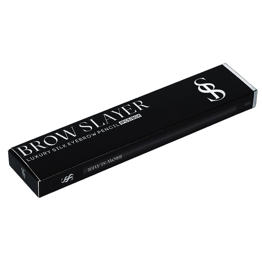 BROW SLAYER - LUXUARY SILK EYEBROW PENCIL - 4 PCS BLACK